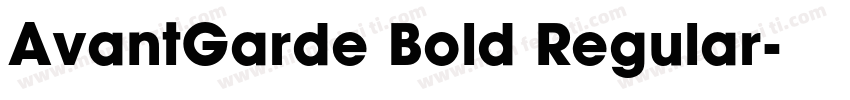 AvantGarde Bold Regular字体转换